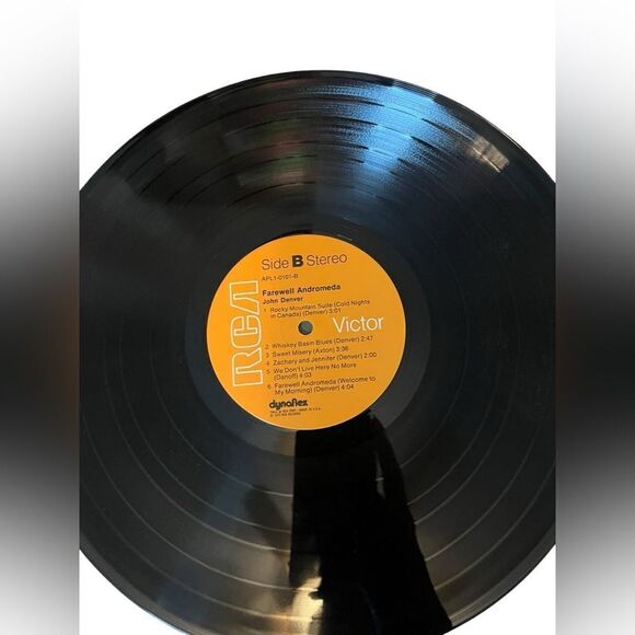 RARE JOHN DENVER - FAREWELL ANDROMEDA 1973 VINYL LP FOLK VINYL RECORD 12” - Picture 8 of 8